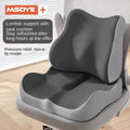 Office Chair Lumbar Support Pillow, Memory Foam Seat Cushion for Long Sitting, Car and Desk Use, Student Classroom Backrest Pad